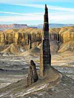 Spire and badlands