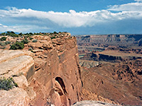 Cliffs at the end of the promontory