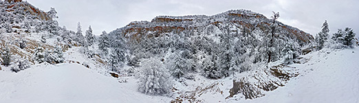 Snowy cliffs