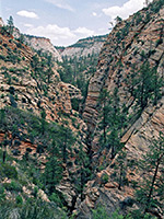 Cliffs above Echo Canyon