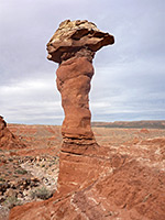 Hoodoo above a ravine