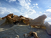 Sculptured boulders