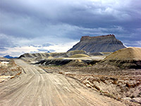 Road past the butte