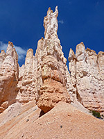 Whitish pinnacles