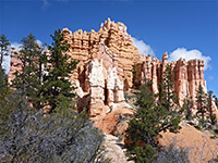 Line of hoodoos