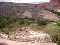 Road past the campground