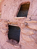 Wood-lined doors