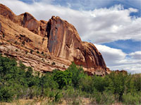 Cliffs near the trailhead