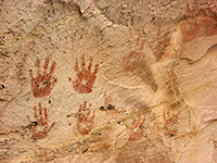 Handprint pictographs