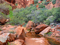 Boulders by the stream