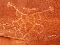 Abstract shape petroglyph