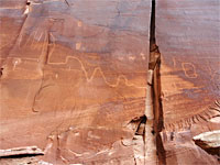 Line petroglyph