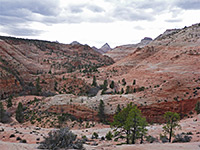 Steep slopes above highway 9