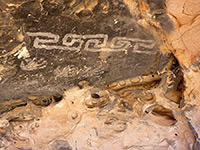 Angular petroglyphs