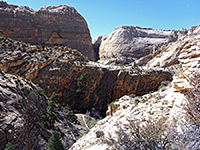 Overhanging cliff