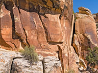 Petroglyph panels