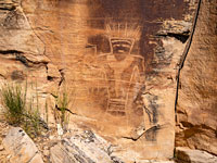 Faded petroglyph