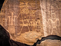 Many petroglyphs