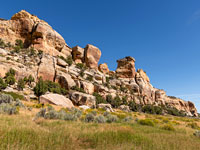 Cliffs and long grass