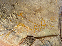 Yellow pictographs