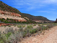 Red and white rocks