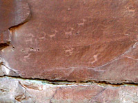 Bighorn sheep petroglyphs