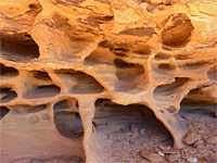Eroded sandstone