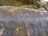 Abstract petroglyphs