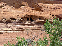 Small ruin above a sand hill