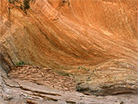 Thin-layered sandstone
