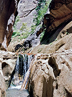 Waterfall in Orderville Canyon