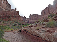 Bench beside the wash