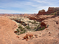 Bench above a canyon