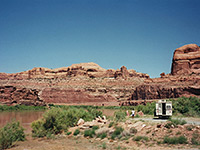 Parking by the river