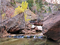 Two big boulders