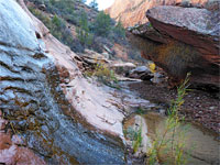 Overhanging rocks