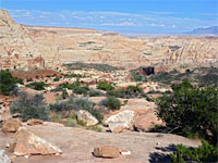 Cliffs and slickrock