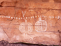 White pictographs