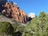 Cliffs above the bench