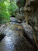 Overhanging cliff