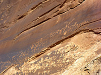 Petroglyphs at Sand Island