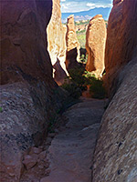 Narrow passageway