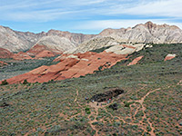 Red and white rocks