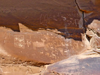 Petroglyphs and signatures