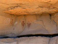 Pictographs and initials