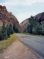 Road through Sheep Creek Canyon