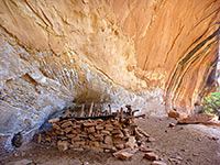 Ruins in a cliff alcove