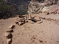 Ladder at the entrance to Perfect Kiva