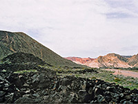 Lava and a volcano