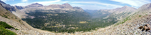 The upper valley of Stillwater Fork of the Bear River